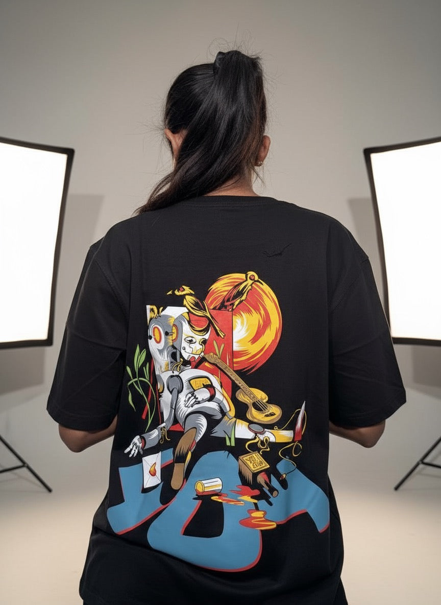 Zero Hour black Oversized T-Shirt