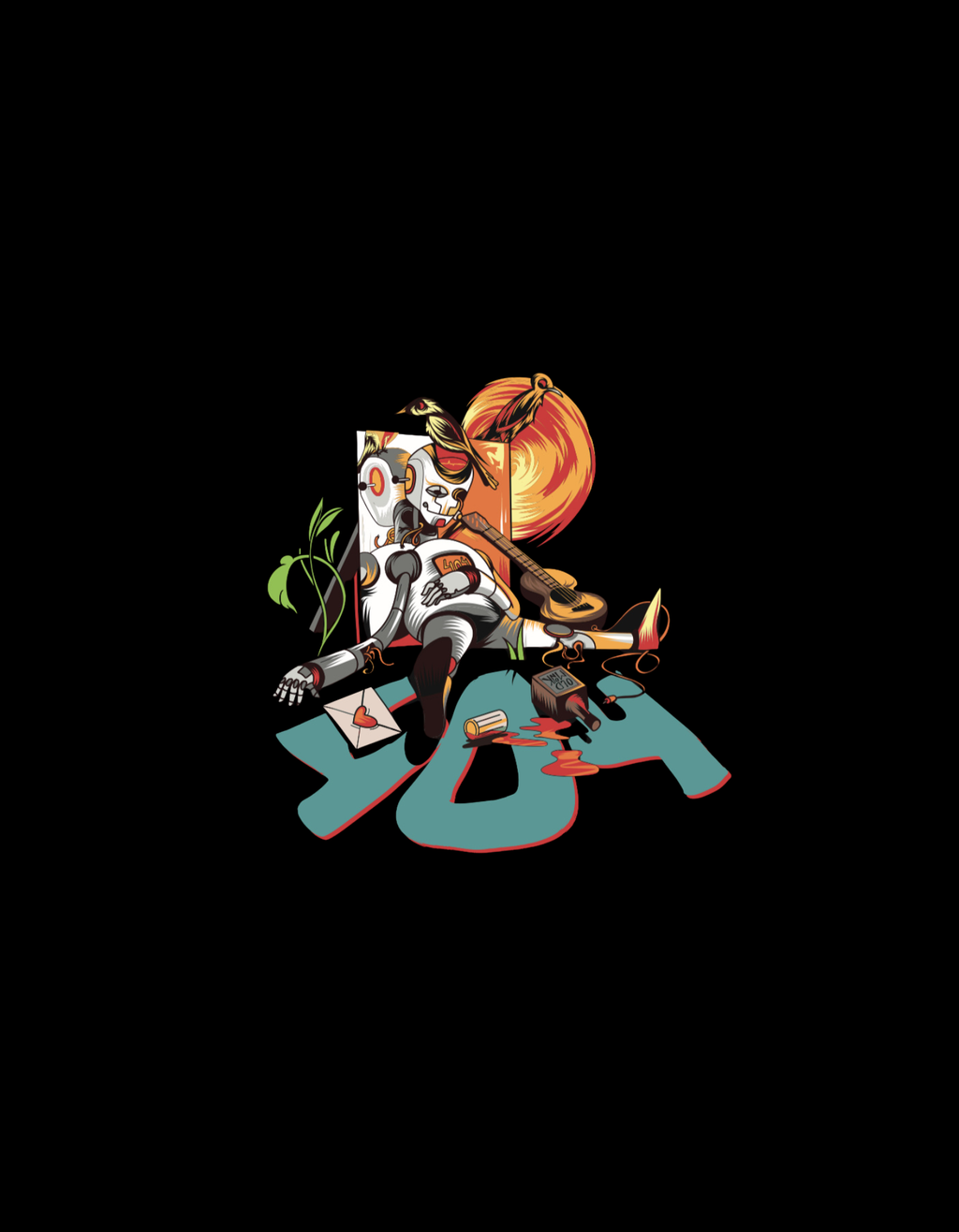 Zero Hour black Oversized T-Shirt