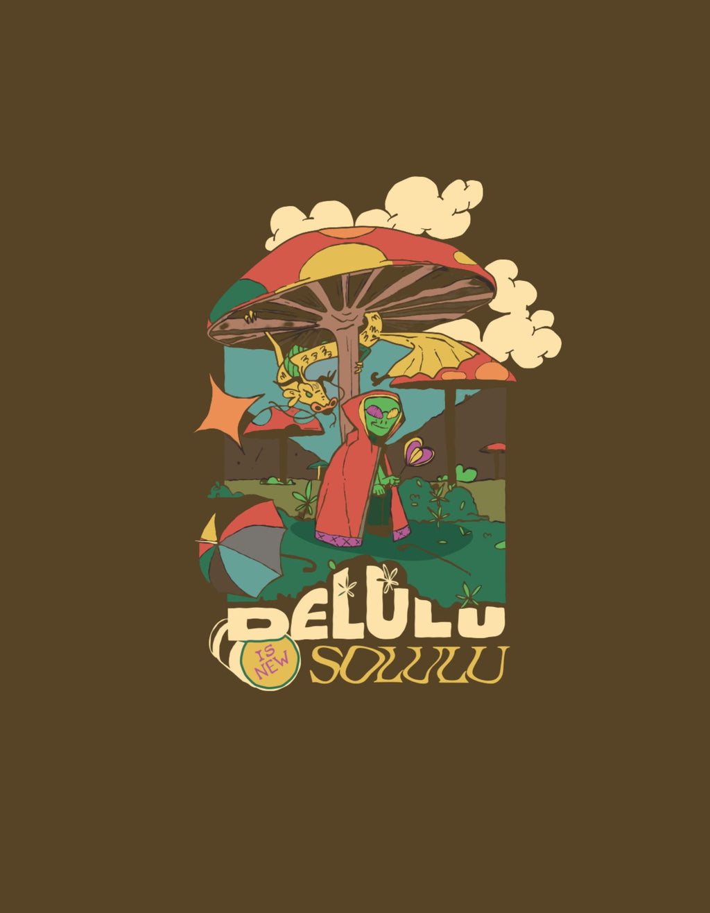 Zero Hour Brown Oversized T-Shirt