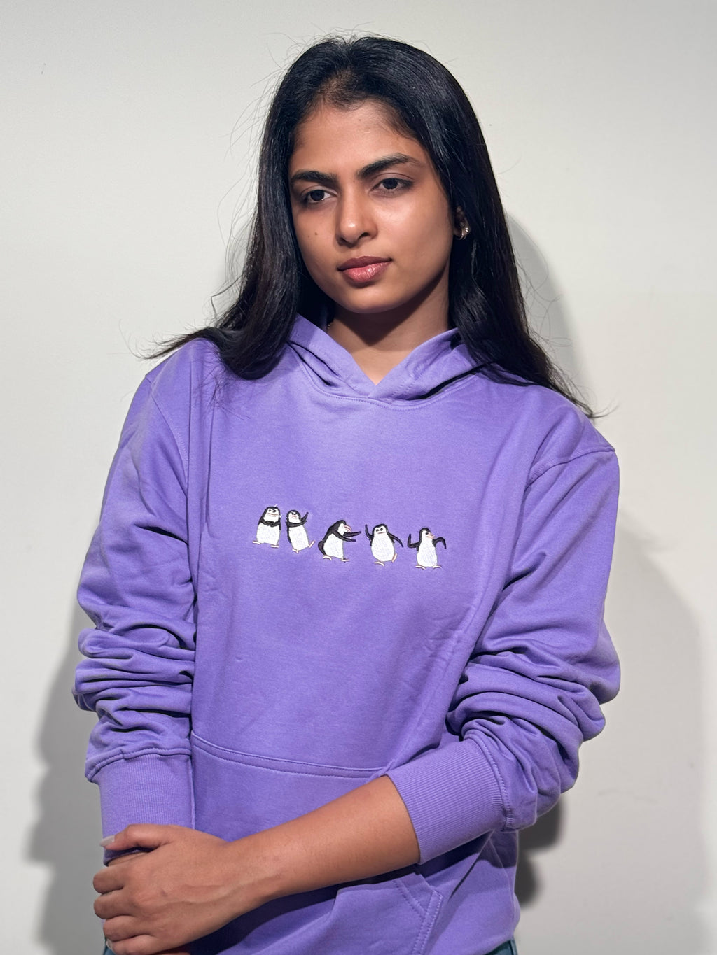 ZERO HOUR Purple Hoodie Embroidery