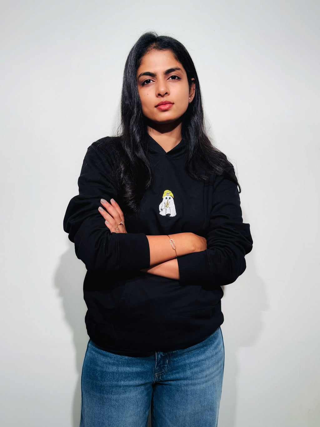 ZERO HOUR Black Hoodie Embroidery