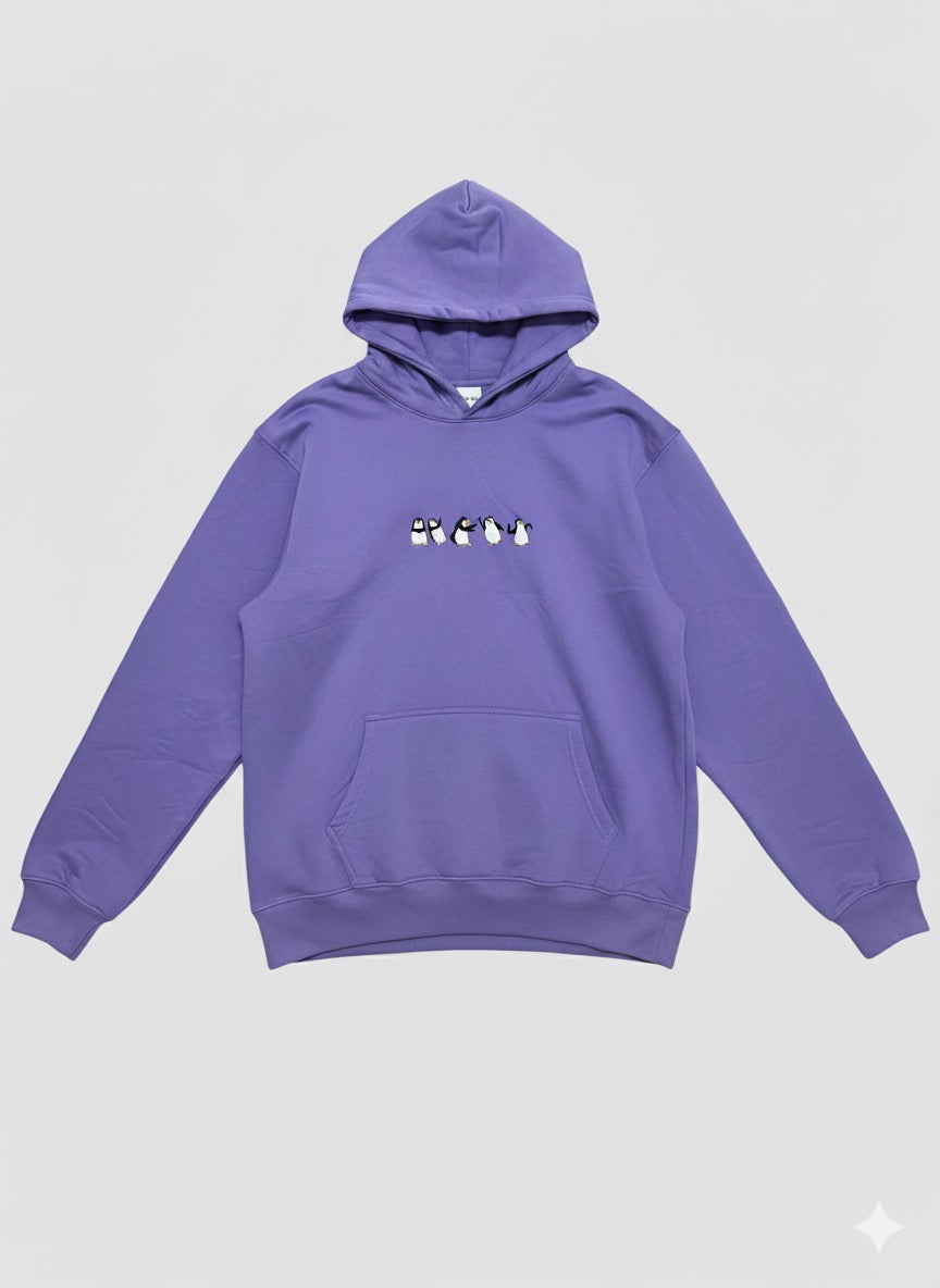 ZERO HOUR Purple Hoodie Embroidery