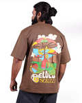 Zero Hour Brown Oversized T-Shirt