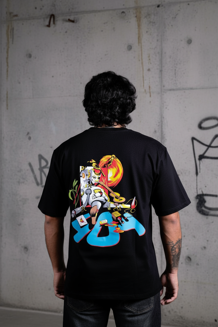 Zero Hour black Oversized T-Shirt