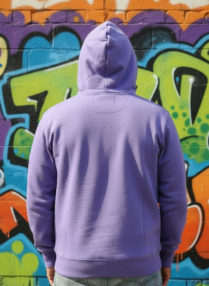 ZERO HOUR Purple Hoodie Embroidery